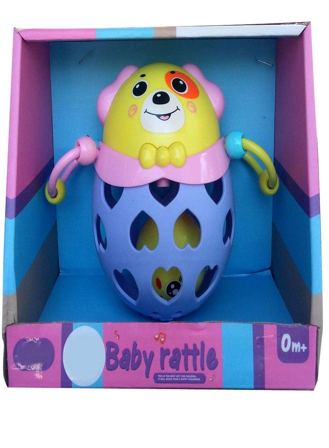 IndusBay Push and Shake Soft Tumbler Rattle Doll Safe & Non Toxic Roly Poly with Soothing Sound for Babies & Toddlers - Image 3